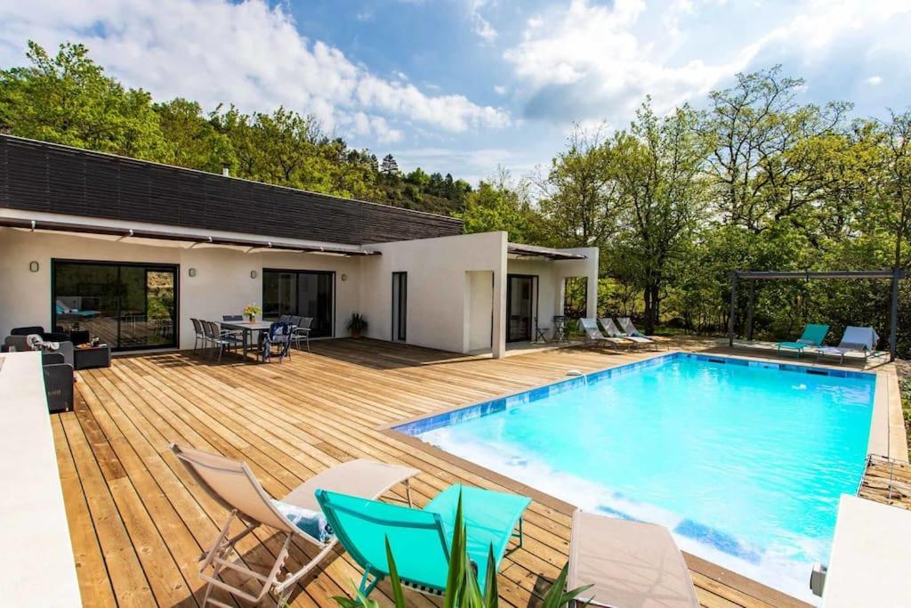 Villa Blanche, Contemporary, Cathars, Couiza, Carcassonne Exteriör bild